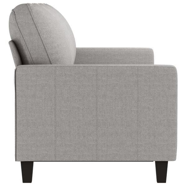 vidaXL Sofa 3-osobowa, jasnoszara, 180 cm, tapicerowana tkaniną