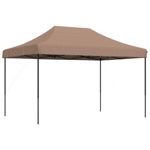 vidaXL Składany namiot imprezowy typu pop-up, brązowy, 410x279x315 cm