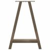 vidaXL Nogi do stołu jadalnego w kształcie litery A 2 szt. 50x(72-73) cm Stal