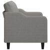vidaXL Sofa 2-osobowa, ciemnoszara, 140 cm, tapicerowana tkaniną