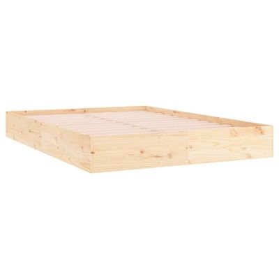 vidaXL Rama łóżka, lite drewno, 200 x 200 cm