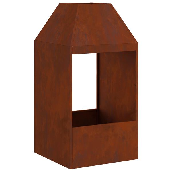 vidaXL Kominek Brązowy 50 x 50 x 100 cm