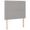 vidaXL Ł&oacute;żko kontynentalne z materacem, jasnoszare, 90x200 cm, tkanina