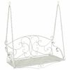 vidaXL Huśtawka Stal 110 x 52,5 x 47 cm Antyczna biel