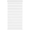 vidaXL Roleta zebra, biała, szerokość tkaniny 70,9 cm, poliester