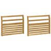 vidaXL Moduł podłokietnik&oacute;w 2 pcs Biały 78,5 x 8,5 x 60 cm