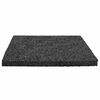 vidaXL Pad Patio z Granulatem Gumowym Czarny 9 x 9 x 0,6 cm Guma