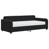 vidaXL Sofa z materacem do spania, czarna, 90x190 cm, aksamit