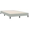vidaXL Ł&oacute;żko Box Spring bez materaca Jasnoszary 120x220 cm Aksamit