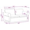 vidaXL Sofa 2 pcs Ciemnoszary