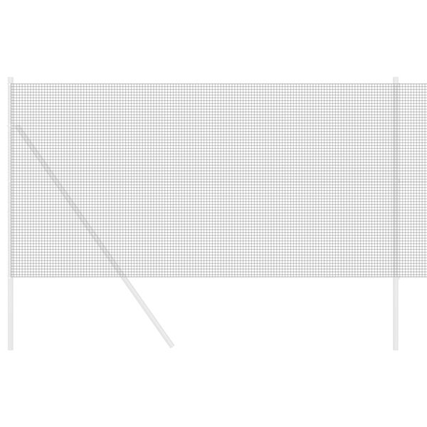 vidaXL Spawana siatka ogrodzeniowa Szary 1 x 50 m