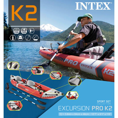 Intex Nadmuchiwany kajak Excursion Pro, 384x94x46 cm, 68309NP