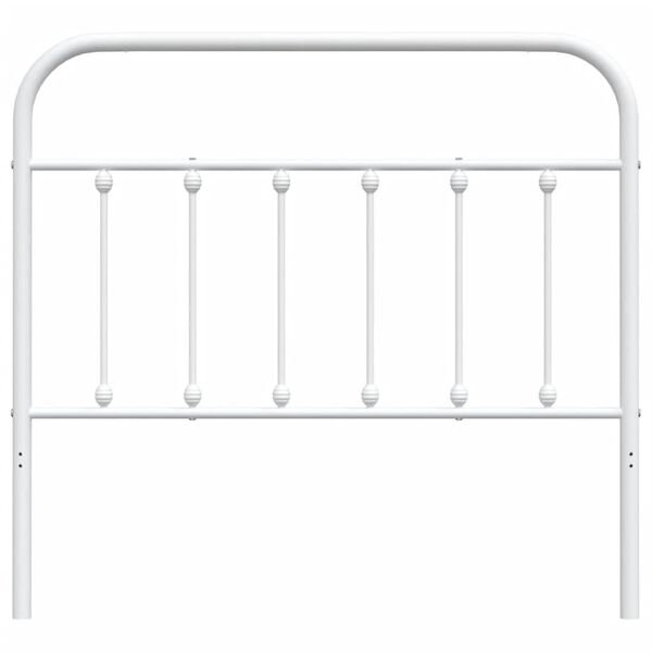 vidaXL Metalowe wymienne wezgłowie, białe, 107 cm