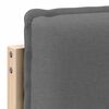 vidaXL Tapicerowane wezgłowie Naturalny i Jasny Szary 200 cm