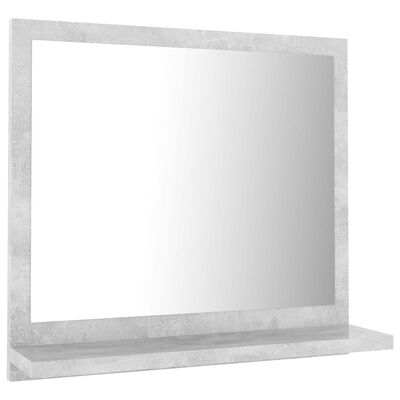 vidaXL Lustro łazienkowe, szarość betonu 40x10,5x37 cm