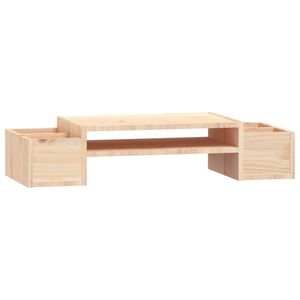 vidaXL Podstawka na monitor, 70x27,5x15 cm, lite drewno sosnowe