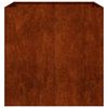 vidaXL Doniczka Rusty 80x80x80 cm Stal nierdzewna