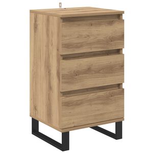 vidaXL Bufet dąb artisan Drewno inżynieryjne