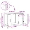 vidaXL Szafka Łazienkowa z drzwiami Stare drewno 90 x 33 x 60 cm