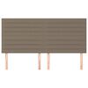 vidaXL Zagł&oacute;wek taupe 160x5x118/128 cm materiał