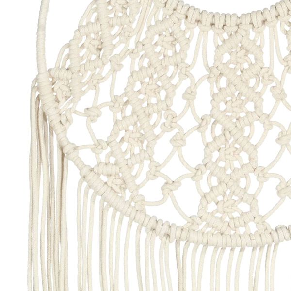 vidaXL Makrama ścienna, 40 x 80 cm, bawełniana