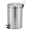 EKO Kosz na śmieci z pedałem Classic, 20 L, matowy, srebrny