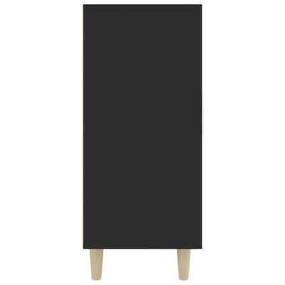 vidaXL Szafka, czarna, 90x34x80 cm, materiał drewnopochodny