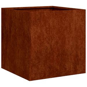 vidaXL Doniczka Rusty 40x40x40 cm Stal nierdzewna