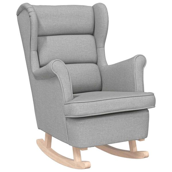 vidaXL Fotel bujany, szary, 74x90x102 cm, tapicerowany tkaniną