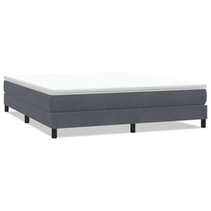 vidaXL Ł&oacute;żko typu Box Spring bez materaca Ciemnoszary 180x220 cm