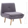 vidaXL Fotel z podn&oacute;żkiem, szary, tkanina