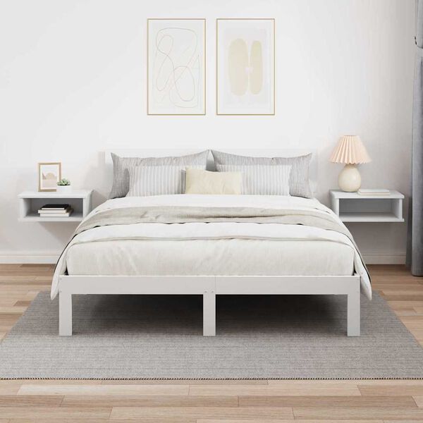 vidaXL Stolik nocny 2 pcs Biały 40 x 31 x 15 cm