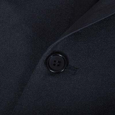 vidaXL 2-częściowy męski garnitur/smoking, rozmiar 46, czarny