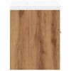 vidaXL 2-częściowy zestaw mebli łazienkowych, dąb artisan