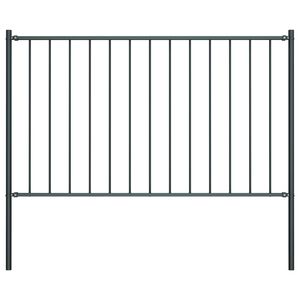 vidaXL Panel ogrodzeniowy Woerden ze słupkami stalowymi 1,7x0,75 m antracyt