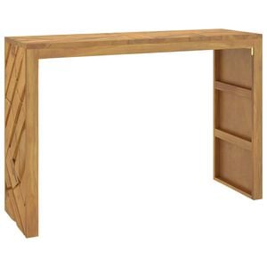 vidaXL Stolik konsolowy, 110x35x75 cm, lite drewno tekowe