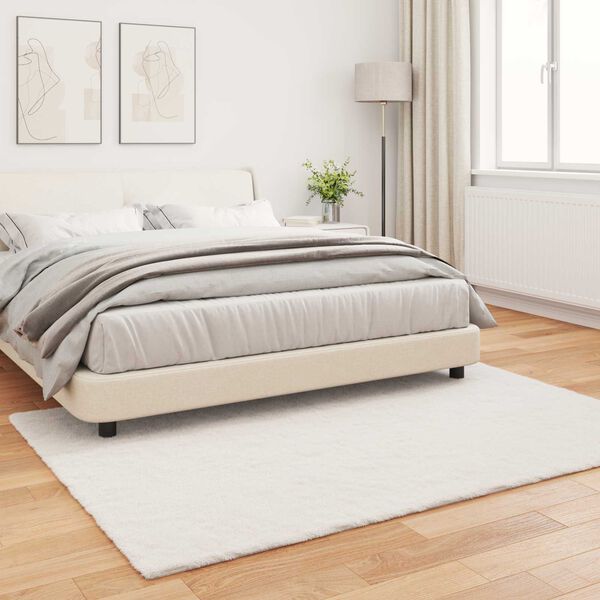 vidaXL Dywan z sztucznego kr&oacute;lika Olite Kremowy 120 x 170 cm Poliester