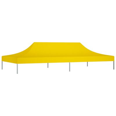 vidaXL Dach do namiotu imprezowego, 6 x 3 m, żółty, 270 g/m²