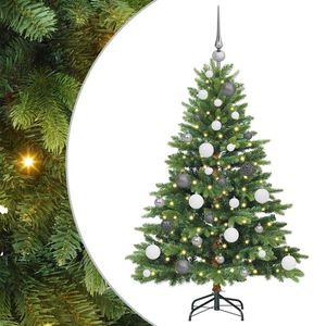 vidaXL Sztuczna choinka z 150 diodami LED Zielony 120 cm PE i PVC