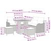 vidaXL Zestaw Sof na Ogr&oacute;d z poduszką 8 pcs Beżowy i jasnoszary