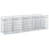 vidaXL Podniesione ł&oacute;żko gabionowe 200 x 50 x 60 cm Stal ocynkowana