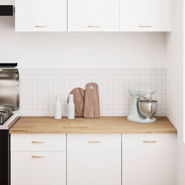 vidaXL Blat kuchenny, 140x63,5x2,7 cm, prostokątny, lite drewno dębowe