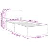 vidaXL Ramka ł&oacute;żka Biały 100 x 200 cm Materiał drewnopochodny