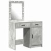 vidaXL Toaletka 2 szt. Szary 50 x 41 x 135 cm Drewno inżynieryjne