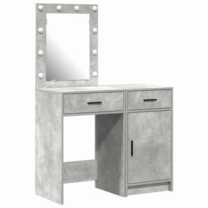 vidaXL Toaletka 2 szt. Szary 50 x 41 x 135 cm Drewno inżynieryjne