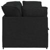 vidaXL Sofa modułowa z poduszkami Tkanina Czarna