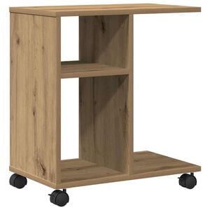 vidaXL Stolik boczny dąb artisan 50 x 30 x 55 cm Drewno inżynieryjne