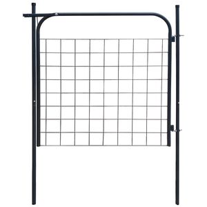 vidaXL Brama ogrodowa 100x100 cm Antracyt