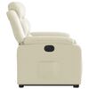 vidaXL Rozkładany fotel pionizujący, elektryczny, kremowy, ekosk&oacute;ra