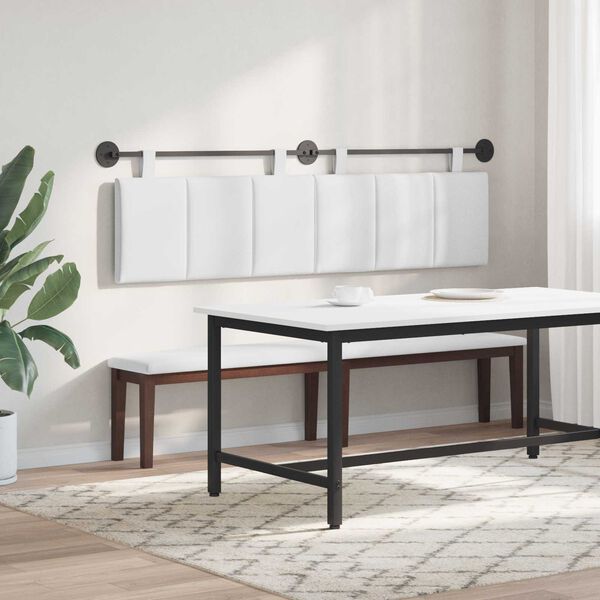 vidaXL Wisząca Głowa Paski Biały 170 x 55 x 5 cm tkanina